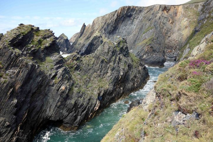 Cliffs at Playa de Esteiro, Galicia, Spain