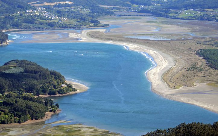  Morouzos beach protecting a small estuary formed by  the river Baleo on the eastern side