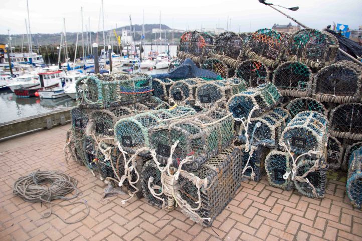 Crab pots or creels, Scarborough harbour